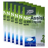 Boots NicAssist Ice Mint 2mg Gum - 6 x 105 Pieces Bundle - McGrocer