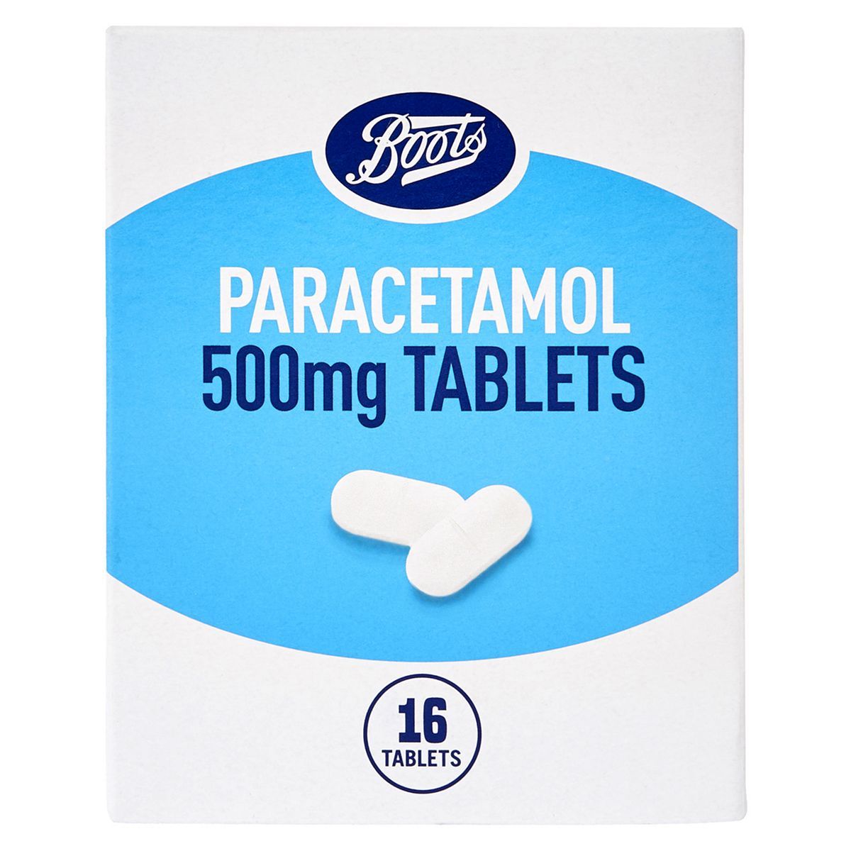 Boots Paracetamol 500mg Tablets 16 Tablets - McGrocer