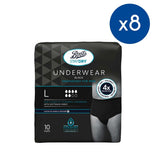 Boots Staydry Men's Underwear Pants Large - 80 Pairs (8 Pack Bundle) - McGrocer