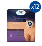 Boots Staydry Underwear Pants Small/Medium - 120 Pants (12 Pack Bundle) - McGrocer