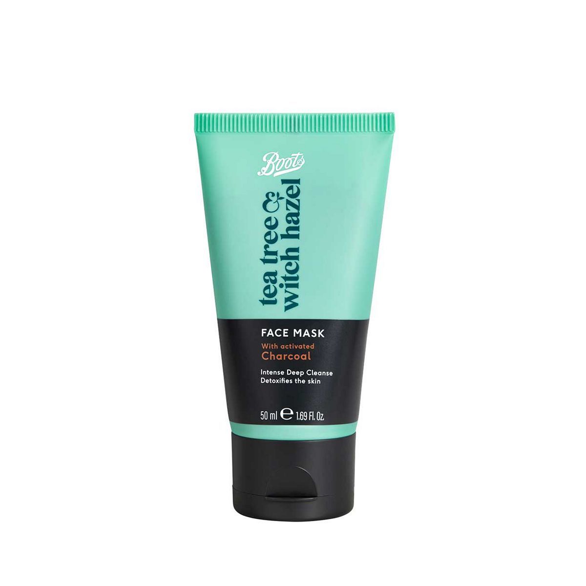 Boots Tea Tree & Witch Hazel Charcoal Face Mask 50ml - McGrocer