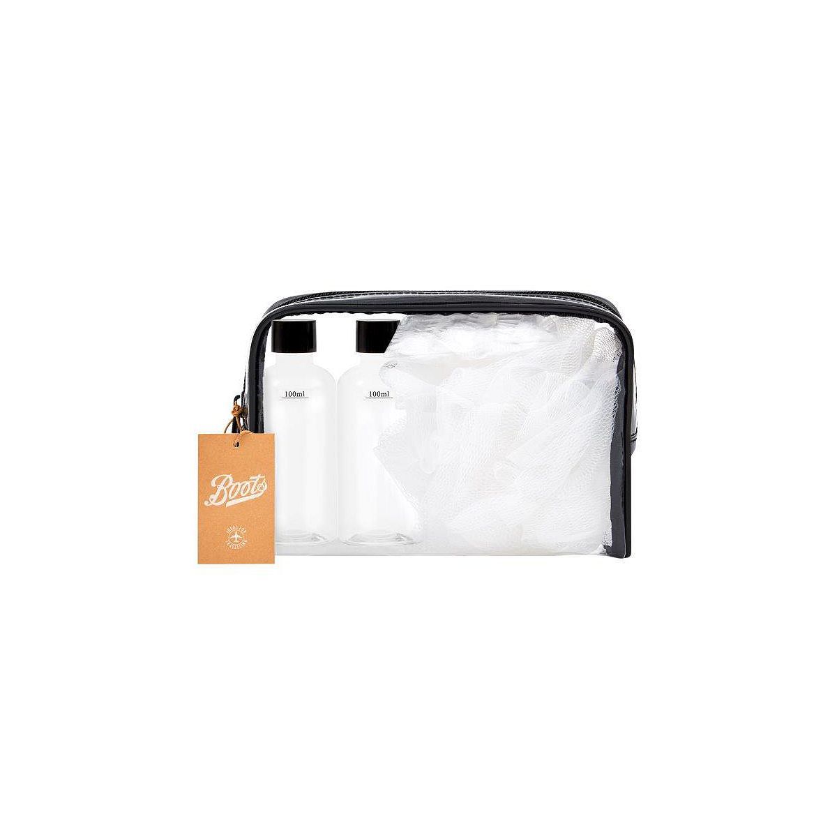Boots Travel Set with Clear Cosmetic Bag - McGrocer
