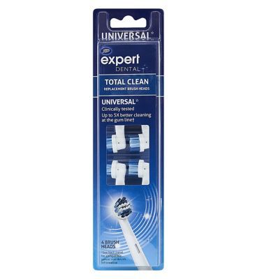 Boots Universal* Total Clean Replacement Heads - 4 Pack - McGrocer