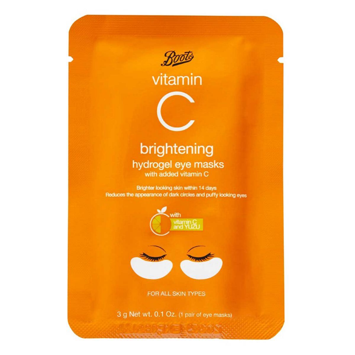Boots Vitamin C Hydrogel Eye Mask 3g - McGrocer