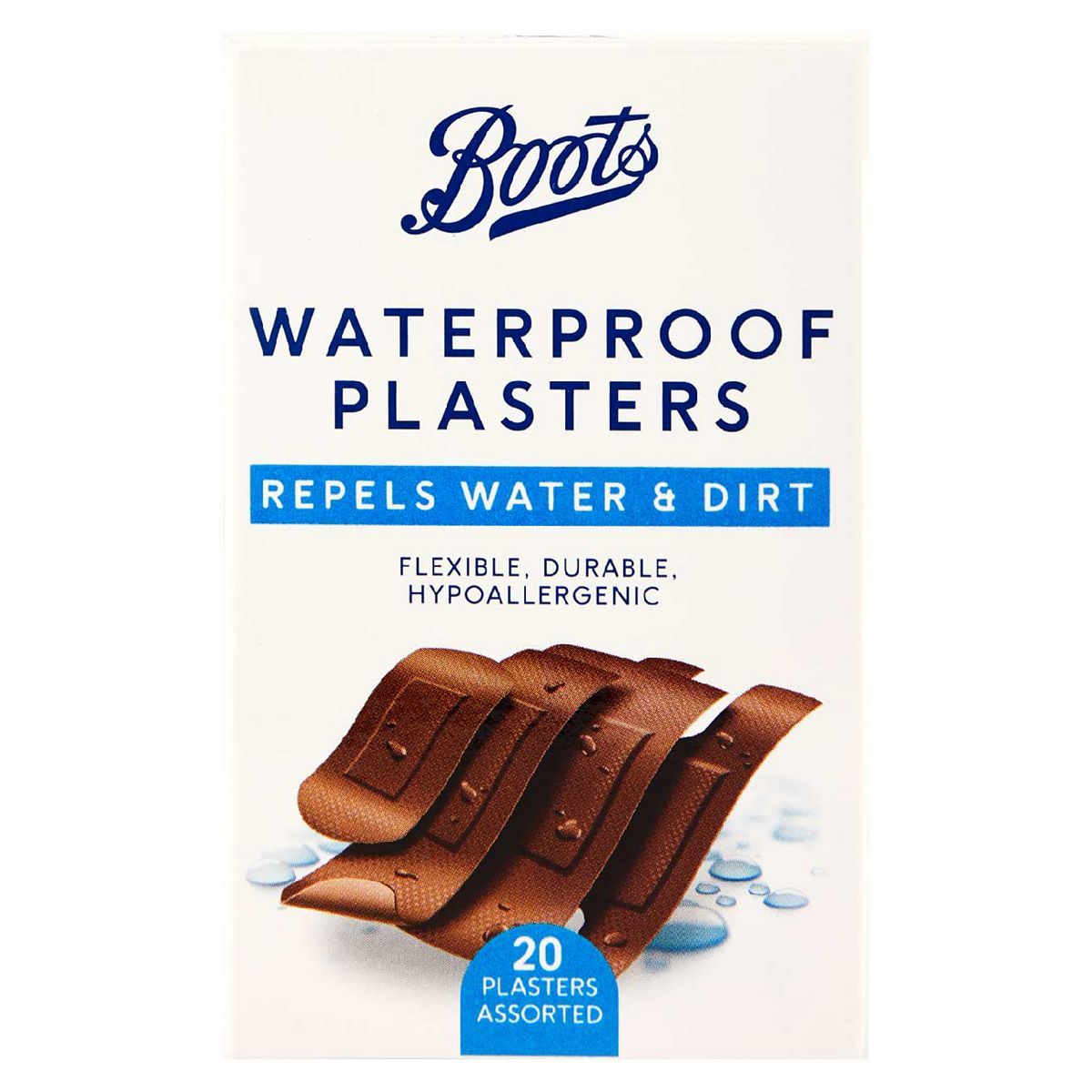 Boots Waterproof Plasters 02 – 20 pack - McGrocer