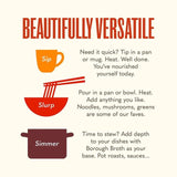 Borough Broth 24hr Organic Beef Bone Broth 324g - McGrocer