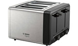 Bosch TAT4P440GB DesignLine 4 Slice Toaster - S/Steel - McGrocer