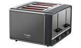 Bosch TAT5P445GB Designline Egro 4 Slice Toaster Anthracite - McGrocer