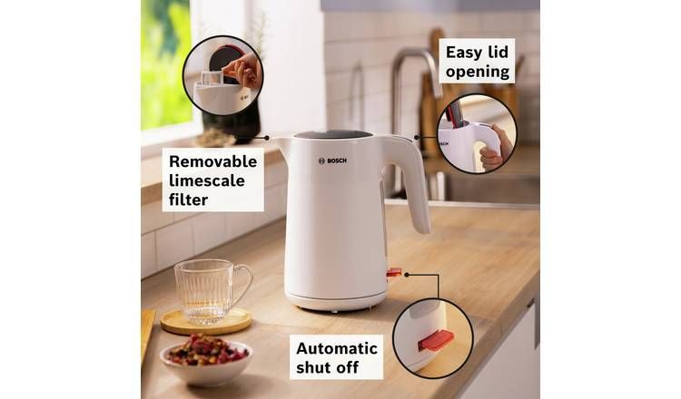Bosch TWK2M161GB MyMoment Excite Kettle - White - McGrocer