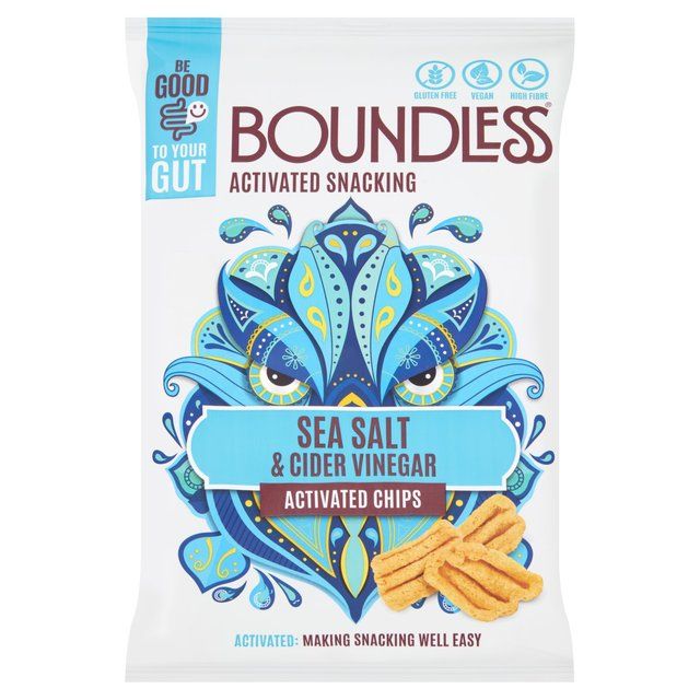 Boundless Sea Salt and Cider Vinegar Chips Sharing Bag 80g - McGrocer