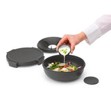 Brabantia Make & Take Salad Bowl 1.3L Dark Grey