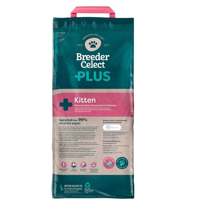Breeder Celect Pro Biotic Kitten Paper Cat Litter 10L