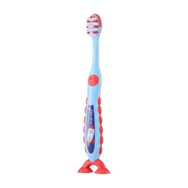 Brush Baby FlossBrush Bristles Toothbrush (3-6 Yrs) Rocket