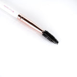 Brushworks White & Gold Brow Duo Brush