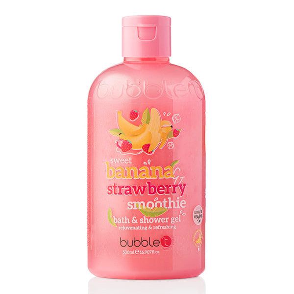 Bubble T Cosmetics Banana & Strawberry Body Wash 500ml