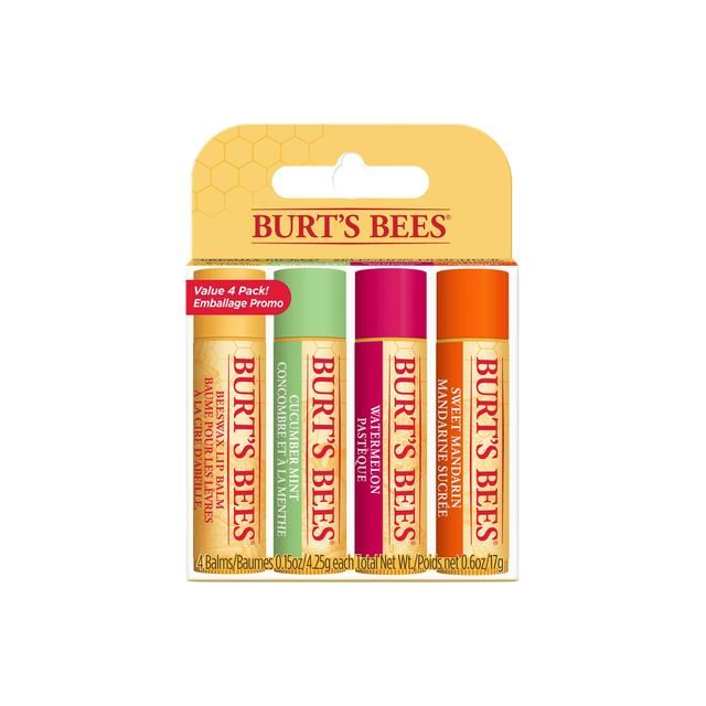 Burt's Bees Freshly Picked Lip Balm 4 x 4.25g