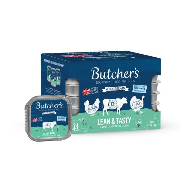 Butcher's Lean & Tasty Low Fat Dog Food Trays 24 x 150g