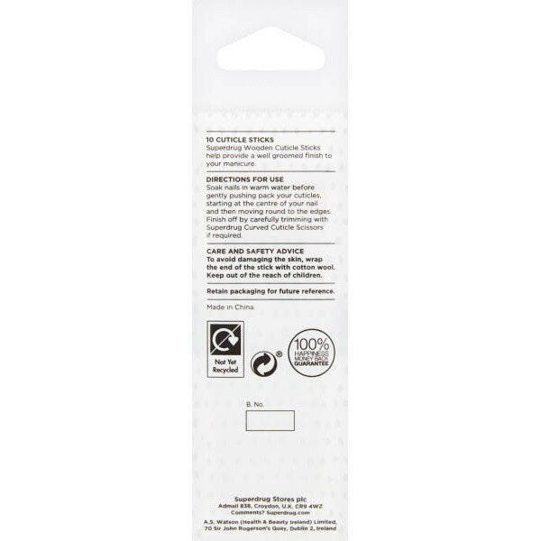 Superdrug 10 x Cuticle Sticks GOODS Superdrug
