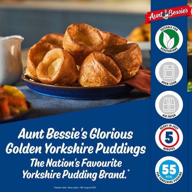 Aunt Bessie's 10 Glorious Golden Yorkshire Puddings 190g - McGrocer