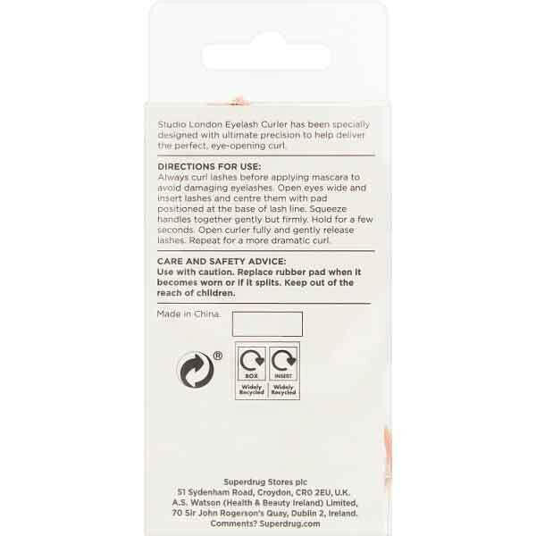 Studio London Rose Gold Lash Curler GOODS Superdrug