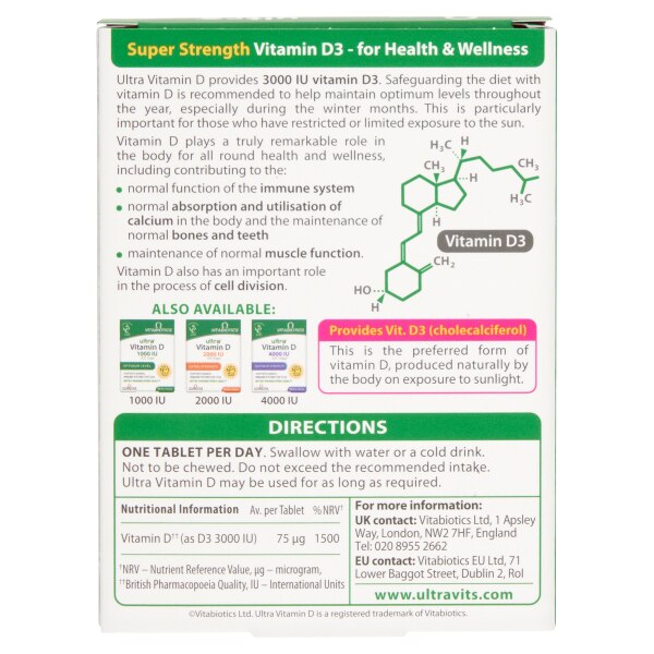 Ultra Vitamin D 3000 Iu GOODS Superdrug