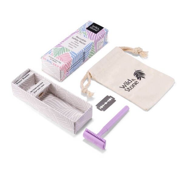 Wild & Stone | Reusable Safety Razor (Purple) GOODS Superdrug