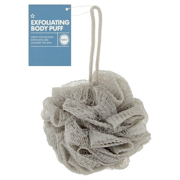 Superdrug Exfoliating Body Puff Grey GOODS Superdrug
