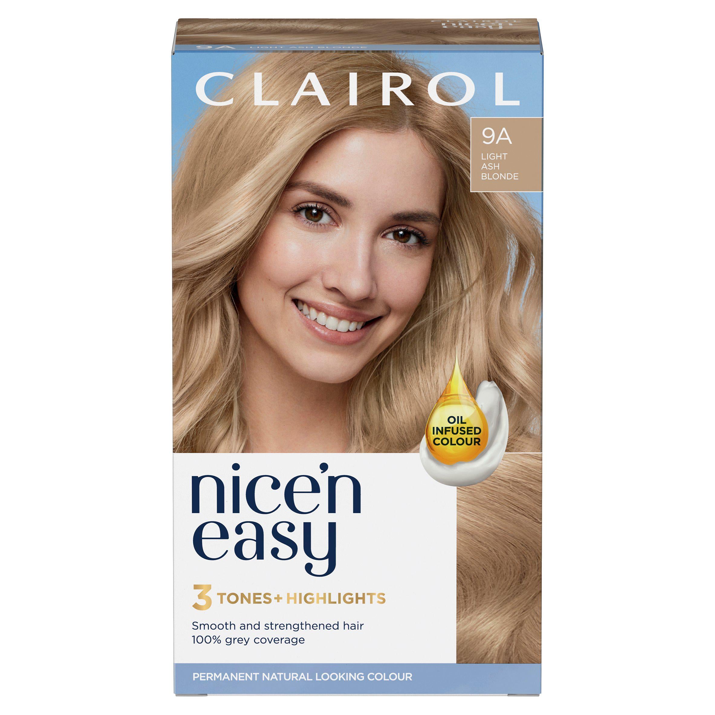 Clairol Nice'n Easy Crème Natural Looking Oil-Infused Permanent Hair Dye Light Ash Blonde 9A - McGrocer