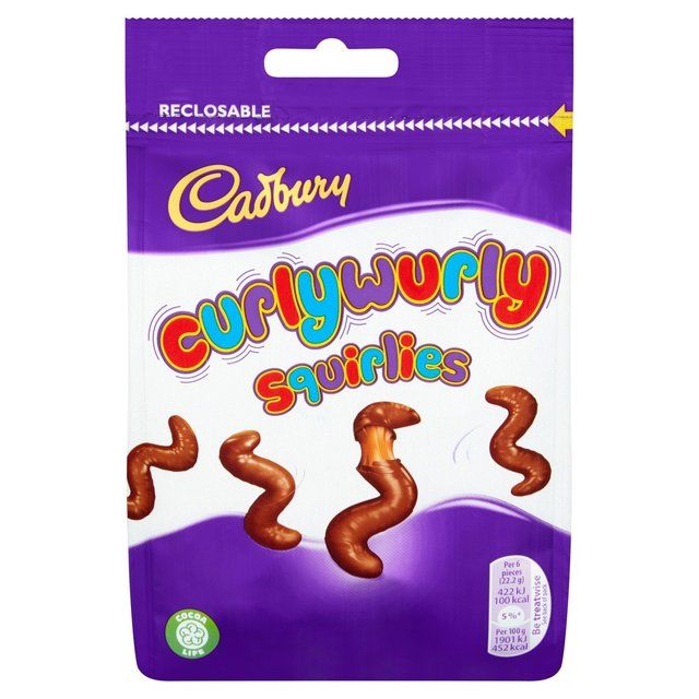 Cadbury Curly Wurly Squirlies Chocolate Bag 110g