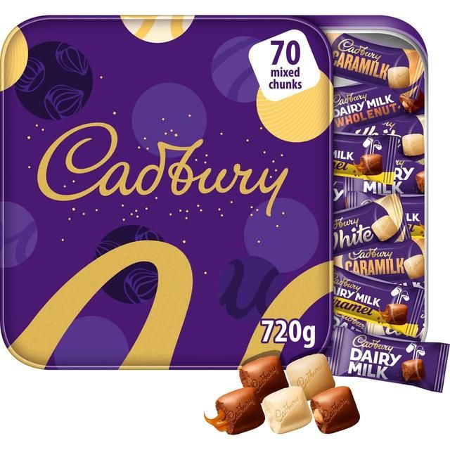 Cadbury Dairy Milk Mixed Chocolate Chunks Tin 720g