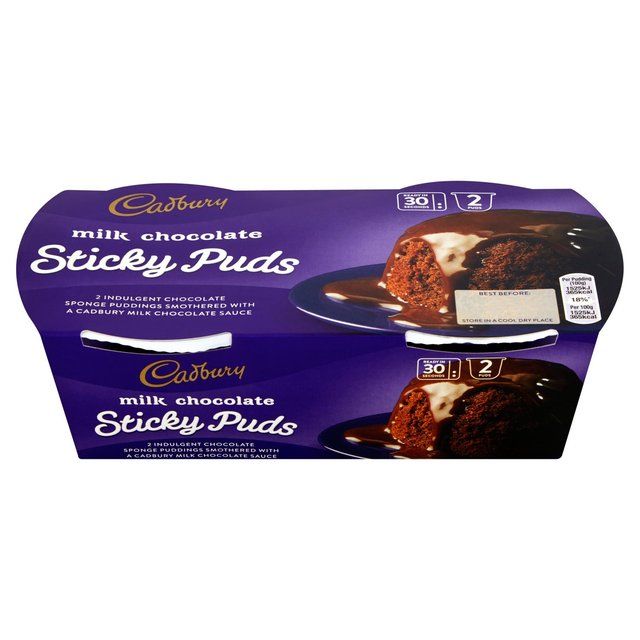 Cadbury Sticky Puds Milk Chocolate 2 per pack