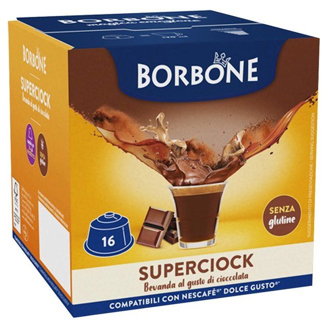 Caffe Borbone Super Chocolate Dolce Gusto Compatible Capsules 16 per pack