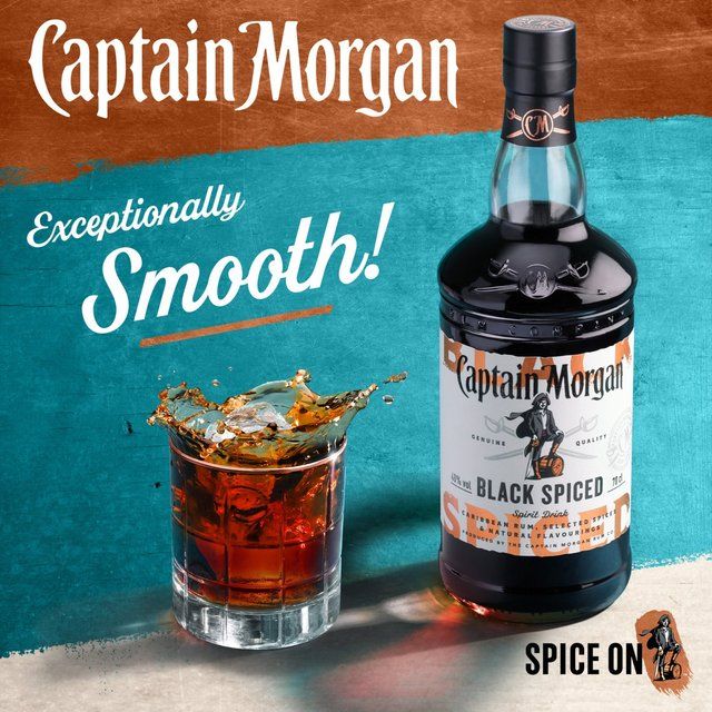 Captain Morgan Black Spiced Spirit Drink 70cl