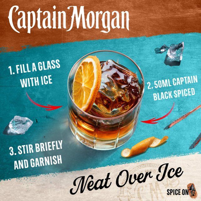 Captain Morgan Black Spiced Spirit Drink 70cl