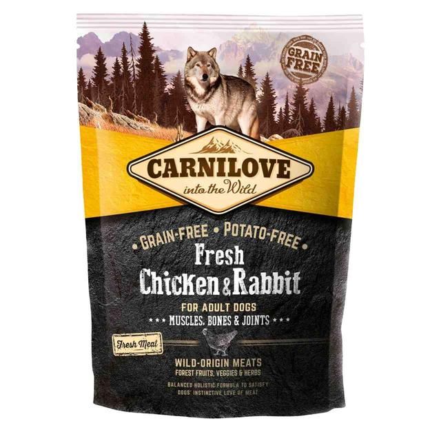 Carnilove Fresh Chicken & Rabbit Adult Dog Food 1.5kg