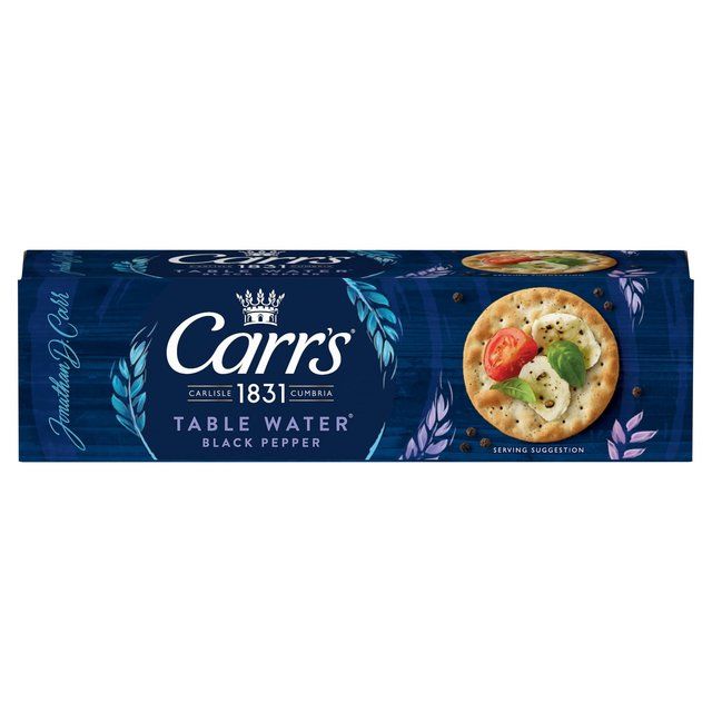 Carr's Table Water Cracked Black Pepper Crackers 125g