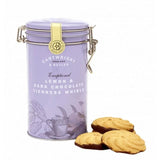 Cartwright & Butler Lemon & Dark Chocolate Viennese Whirls in Tin 200g