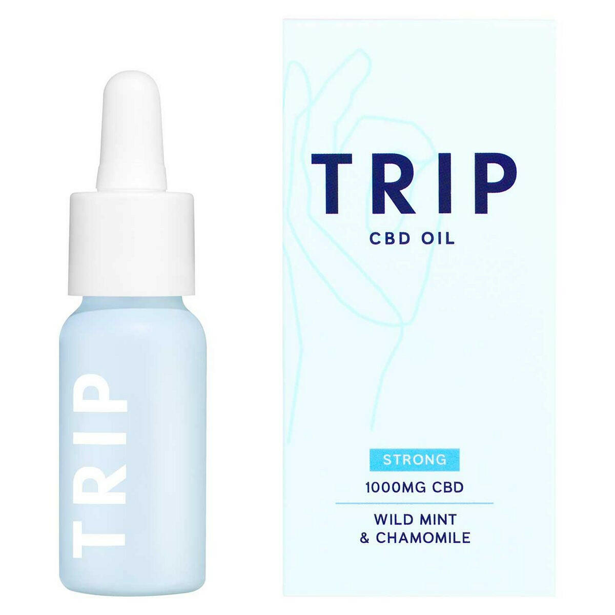 TRIP CBD Oil 1000mg Wild Mint & Chamomile 15ml Vitamins, Minerals & Supplements Boots
