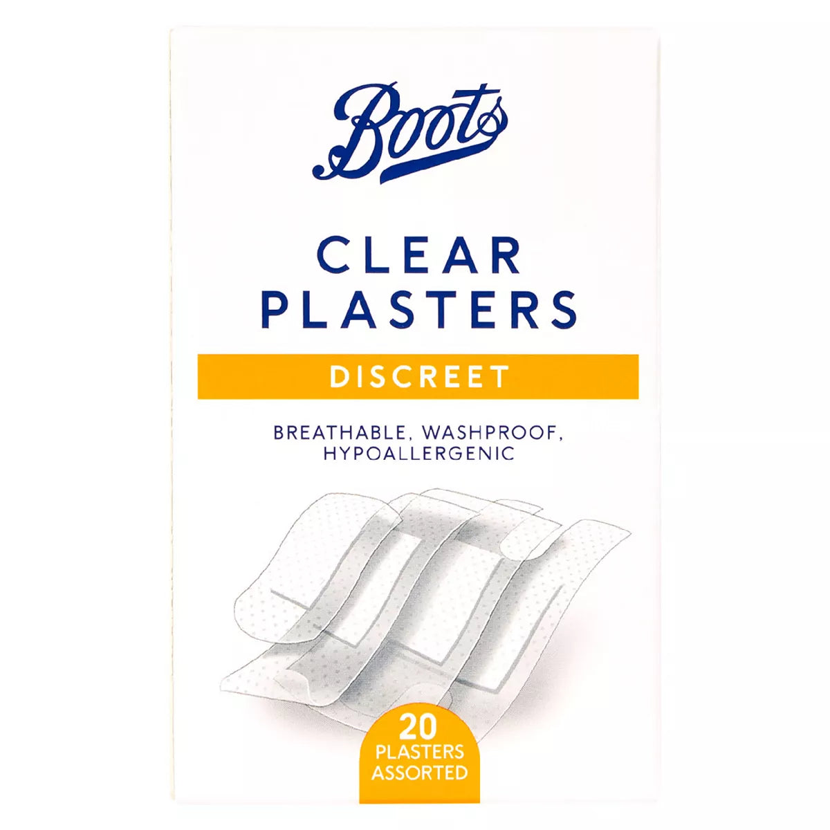 Boots Discreet Clear Plasters - 20 Pack - McGrocer