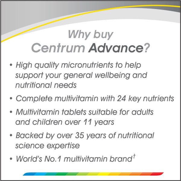Centrum Advance Multivitamins - 60 Tablets