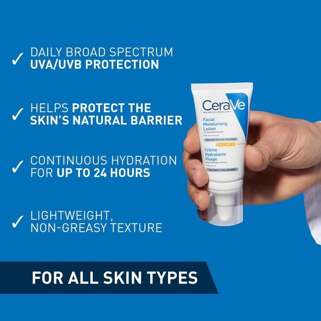 CeraVe AM Facial Moisturising Lotion SPF30 for Normal to Dry Skin 52ml