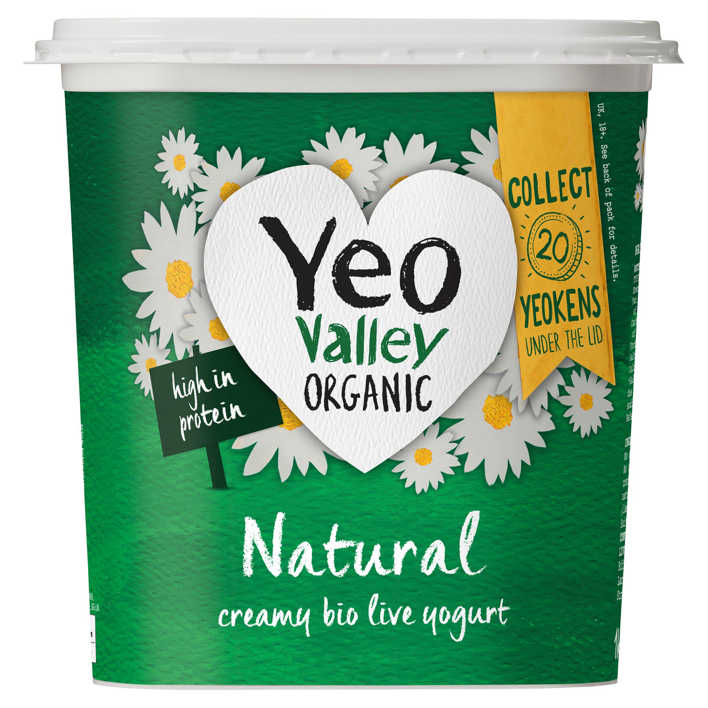 Yeo Valley Organic Natural Creamy Bio Live Yogurt 950g GOODS Sainsburys