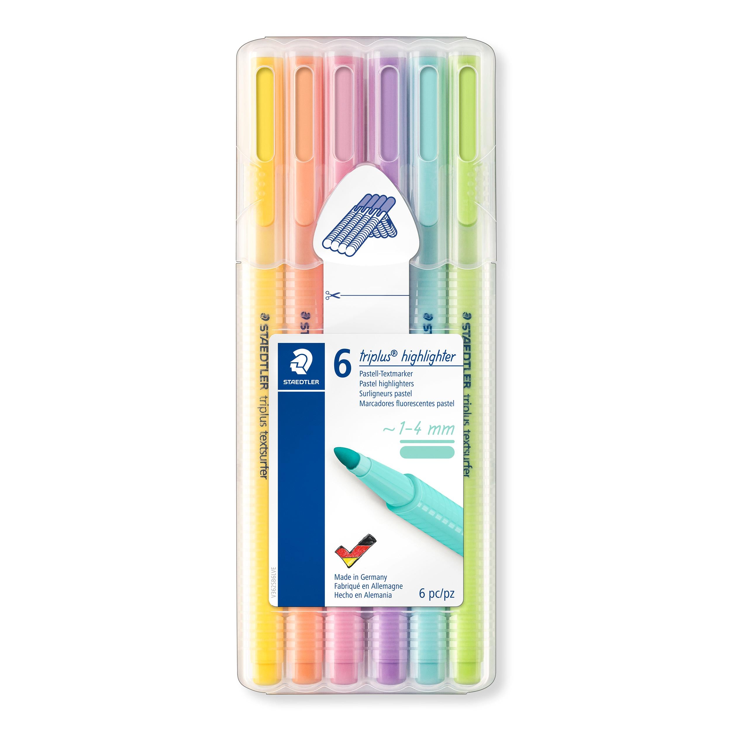 Staedtler Triplus Pastel Highlighters 6pk GOODS Sainsburys