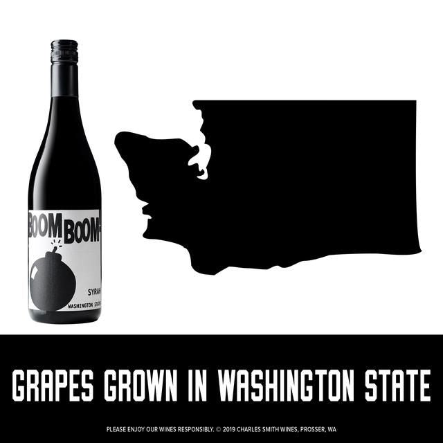 Charles Smith Boom Boom Syrah 75cl