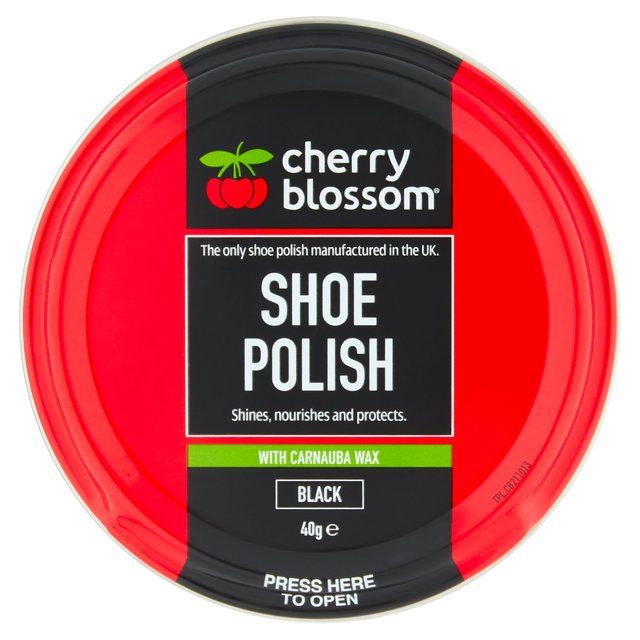 Cherry Blossom Black Shoe Polish 40g