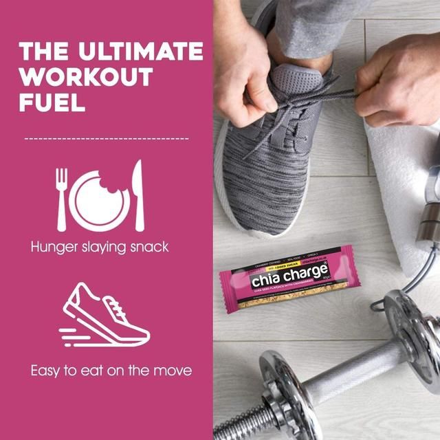 Chia Charge Cranberries Chia Seed Flapjack - no added sugar 80g