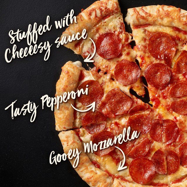 Chicago Town Takeaway Cheesy Stuffed Crust Pepperoni Large Pizza 640g