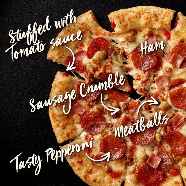 Chicago Town Takeaway Stuffed Crust Magnificent Meat Feast Large Pizza 640g