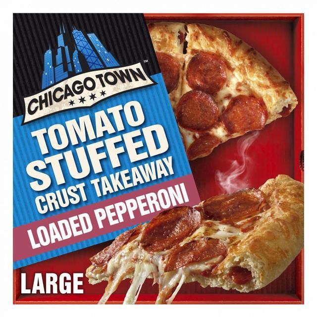 Chicago Town Takeaway Stuffed Crust Pepperoni Large Pizza 645g