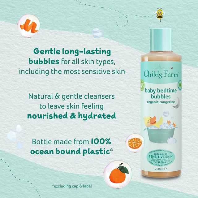 Childs Farm Baby Bedtime Organic Tangerine Bubble Bath 500ml